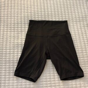Black High-Waisted Biker Shorts